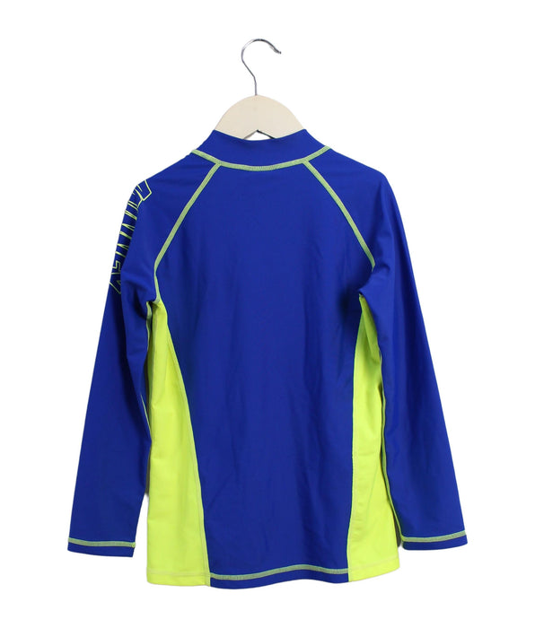 A Blue Rash Guards from Minnex in size 10Y for boy. (Back View)