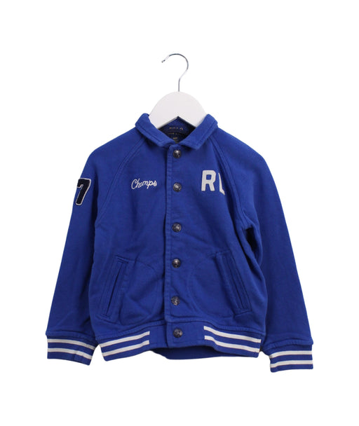 A Blue Lightweight Jackets from Polo Ralph Lauren in size 3T for boy. (Front View)