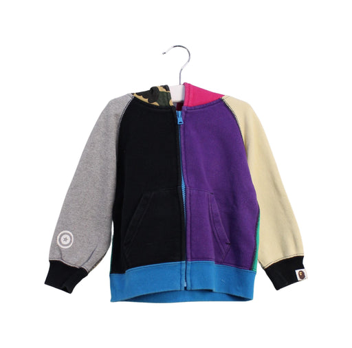 A Multicolour Zippered Sweatshirts from BAPE KIDS in size 18-24M for boy. (Front View)