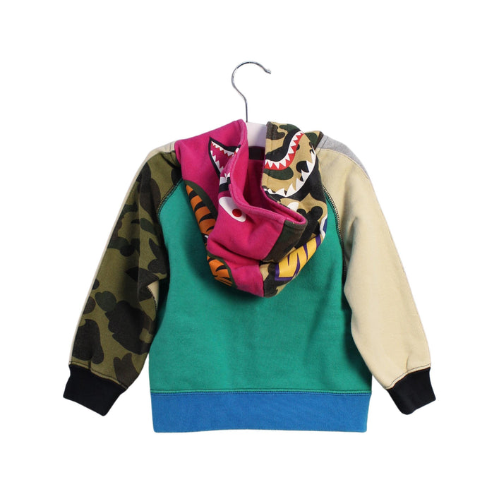 A Multicolour Zippered Sweatshirts from BAPE KIDS in size 18-24M for boy. (Back View)