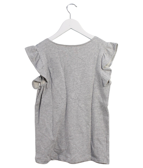A Grey Sleeveless Tops from Armani in size 12Y for girl. (Back View)