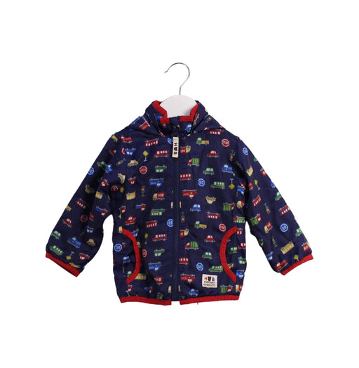 A Navy Lightweight Jackets from Miki House in size 12-18M for boy. (Front View)