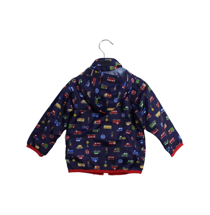 A Navy Lightweight Jackets from Miki House in size 12-18M for boy. (Back View)