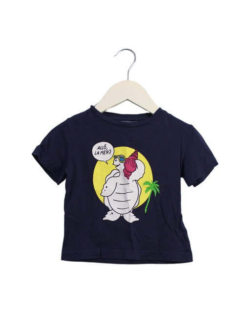 A Navy Short Sleeve T Shirts from Vilebrequin in size 2T for boy. (Front View)