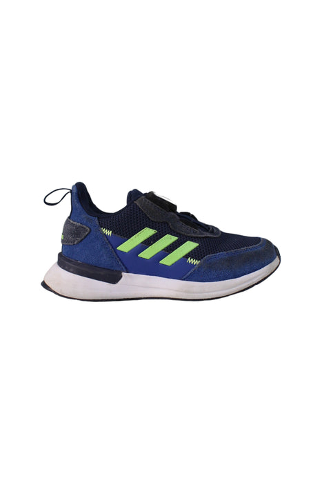 A Blue Sneakers from Adidas in size 5T for boy. (Back View)