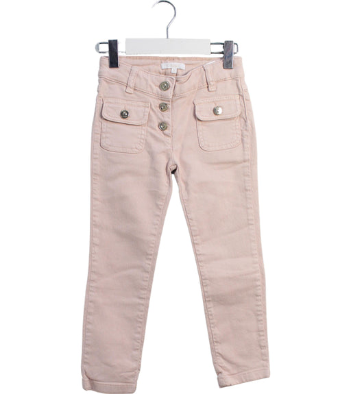 A Pink Casual Pants from Chloe in size 5T for girl. (Front View)