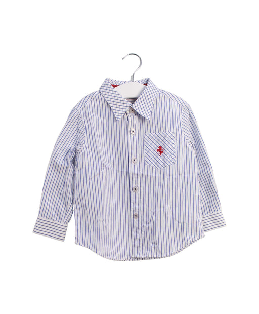 A Blue Shirts from Ferrari in size 2T for boy. (Front View)