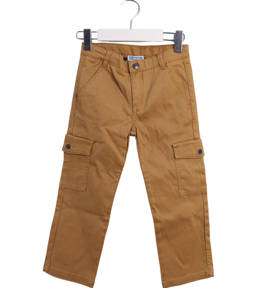 A Beige Casual Pants from Jacadi in size 3T for boy. (Front View)