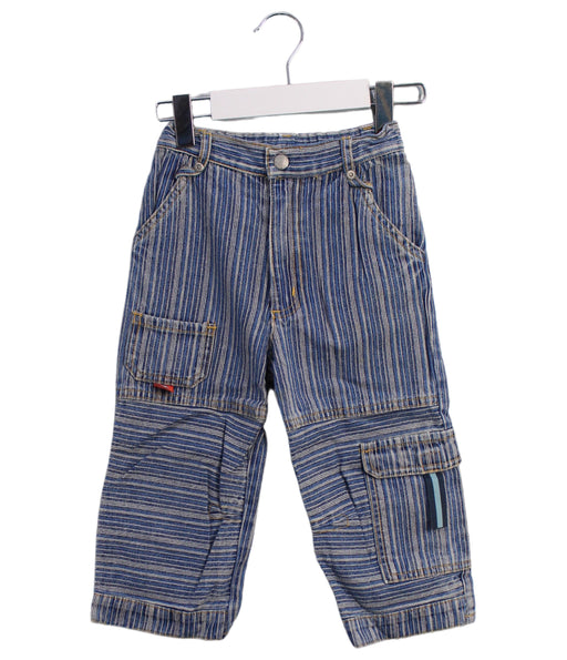 A Blue Casual Pants from La Compagnie des Petits in size 2T for boy. (Front View)