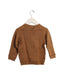 A Brown Crewneck Sweatshirts from Petit Bateau in size 12-18M for boy. (Back View)