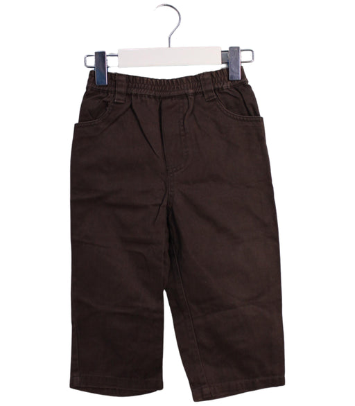 A Brown Casual Pants from Chickeeduck in size 18-24M for boy. (Front View)