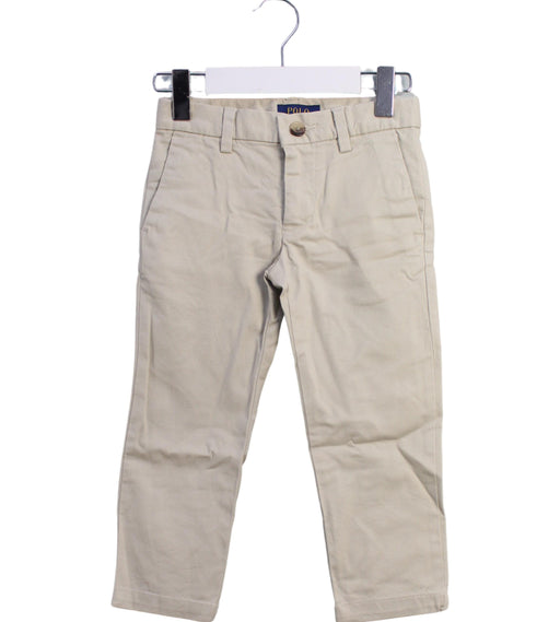 A Beige Casual Pants from Polo Ralph Lauren in size 2T for boy. (Front View)