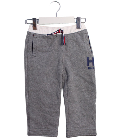 A Grey Sweatpants from Tommy Hilfiger in size 12-18M for boy. (Front View)