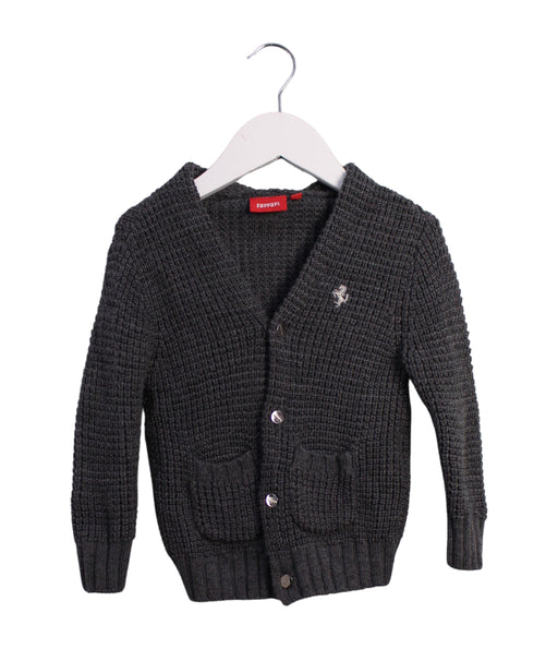 A Grey Cardigans from Ferrari in size 12-18M for boy. (Front View)