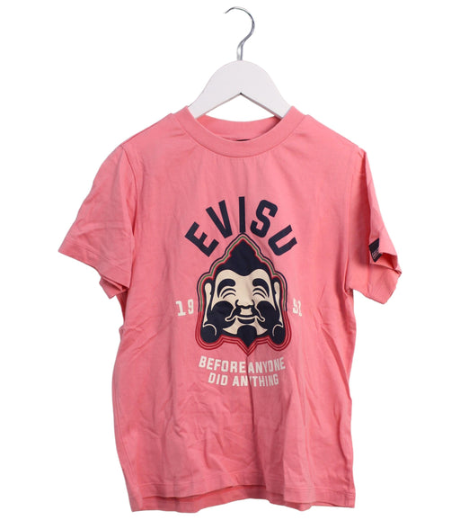 A Pink Short Sleeve T Shirts from Evisu in size 7Y for boy. (Front View)