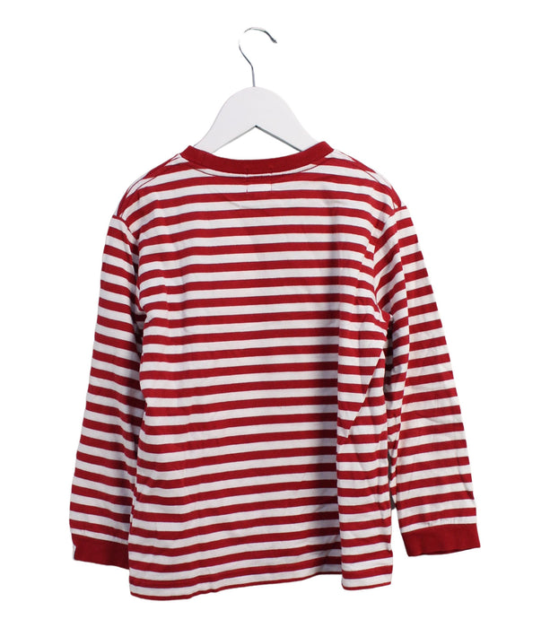 A Red Long Sleeve Tops from BAPE KIDS in size 7Y for boy. (Back View)