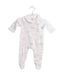 A White Onesies from Jacadi in size 0-3M for girl. (Front View)