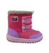 A Pink Winter Boots from Moonstar in size 4T for girl. (Back View)