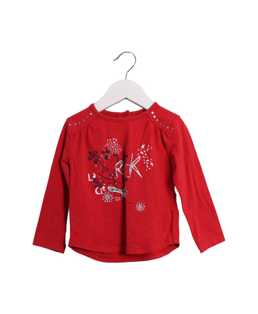 A Red Long Sleeve Tops from La Compagnie des Petits in size 18-24M for girl. (Front View)