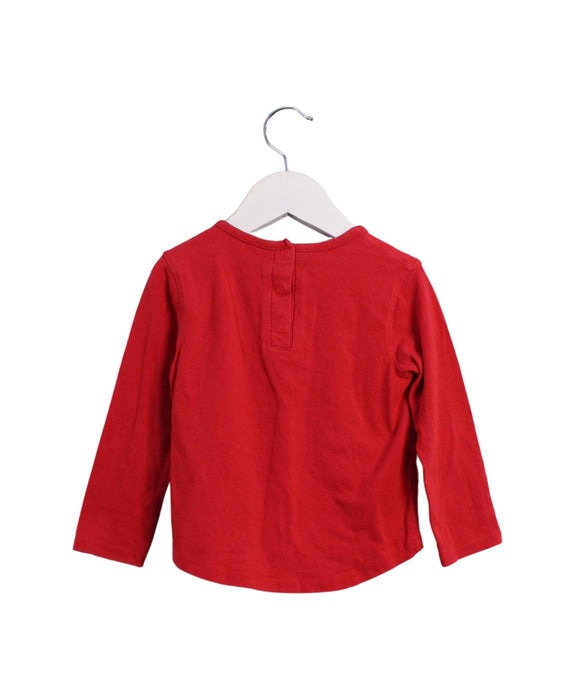 A Red Long Sleeve Tops from La Compagnie des Petits in size 18-24M for girl. (Back View)