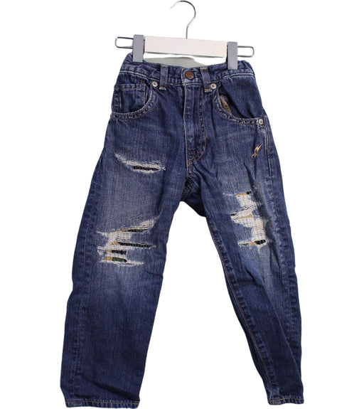 A Blue Jeans from BAPE KIDS in size 4T for boy. (Front View)