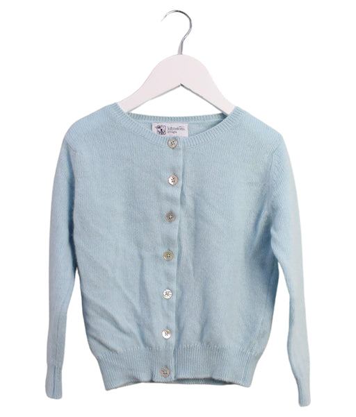 A Blue Cardigans from Johnstons of Elgin in size 3T for girl. (Front View)