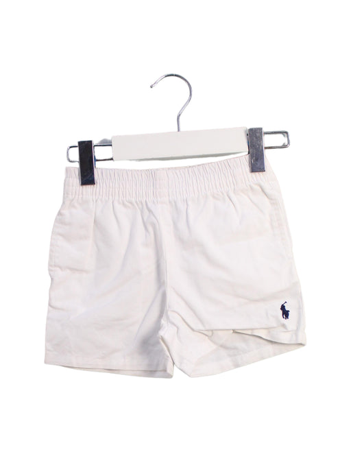 A White Shorts from Ralph Lauren in size 3-6M for boy. (Front View)