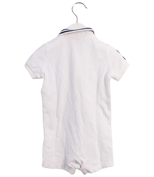A White Short Sleeve Rompers from Ralph Lauren in size 3-6M for boy. (Back View)