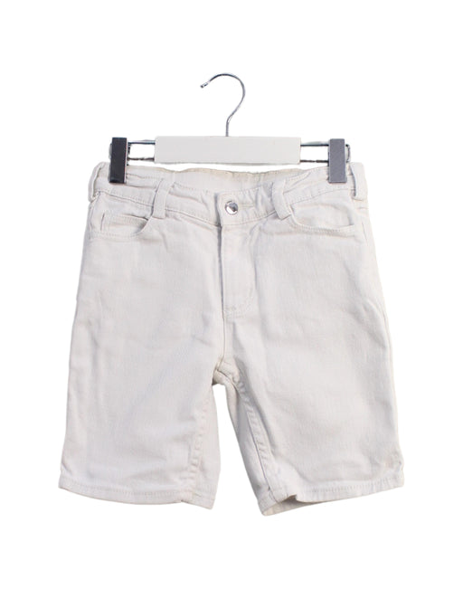 A White Shorts from Jacadi in size 6T for boy. (Front View)