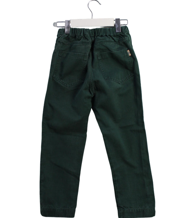 A Green Casual Pants from Bonpoint in size 6T for boy. (Back View)