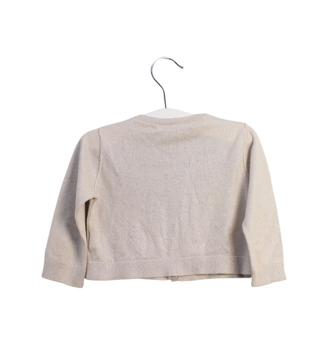 A Gold Cardigans from Bonpoint in size 6-12M for girl. (Back View)