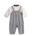 A Grey Long Sleeve Jumpsuits from Chickeeduck in size 2T for boy. (Back View)