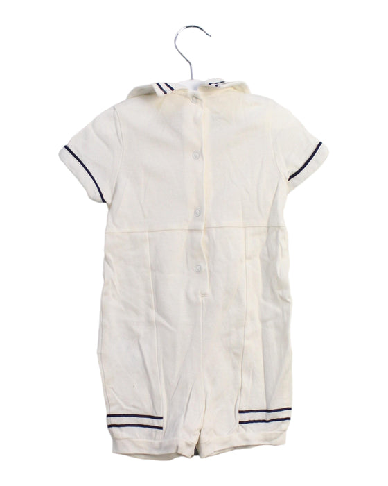 A Ivory Short Sleeve Rompers from Nicholas & Bears in size 3-6M for boy. (Back View)