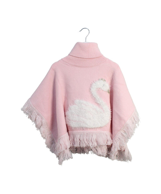 A Pink Capes & Ponchos from Seed in size O/S for girl. (Front View)