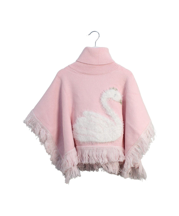 A Pink Capes & Ponchos from Seed in size O/S for girl. (Front View)