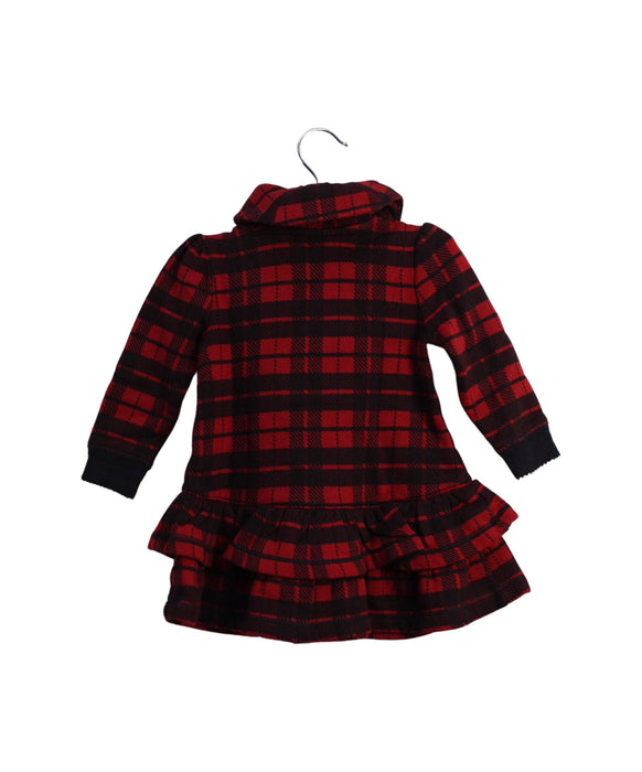 A Red Long Sleeve Dresses from Ralph Lauren in size 6-12M for girl. (Back View)