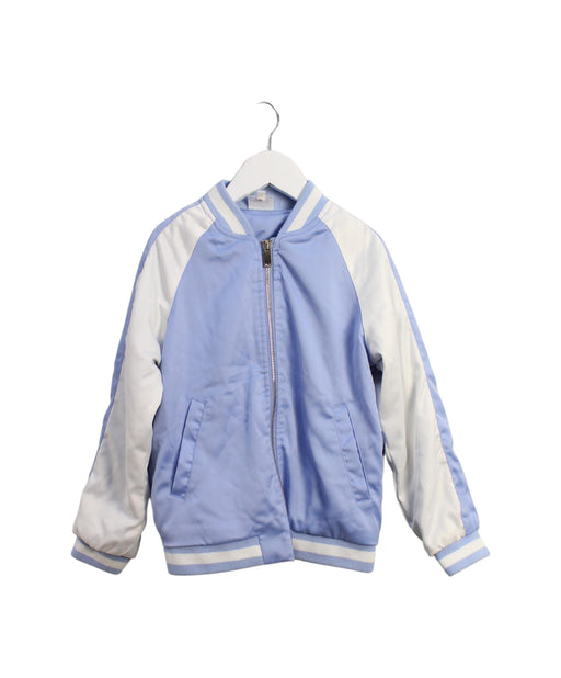 A Blue Lightweight Jackets from Seed in size 7Y for boy. (Front View)