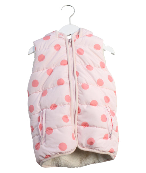 A Pink Outerwear Vests from Seed in size 8Y for girl. (Front View)
