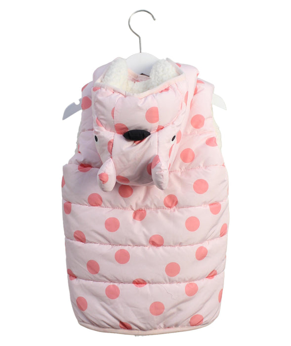 A Pink Outerwear Vests from Seed in size 8Y for girl. (Back View)