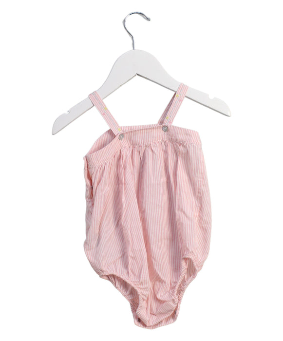 A Pink Sleeveless Bodysuits from Knot in size 6-12M for girl. (Back View)