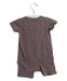 A Brown Short Sleeve Rompers from TinyBitz in size 3-6M for girl. (Back View)