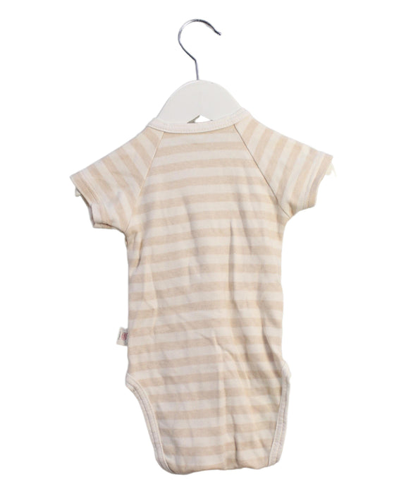 A Beige Short Sleeve Bodysuits from Primeval in size 6-12M for girl. (Back View)