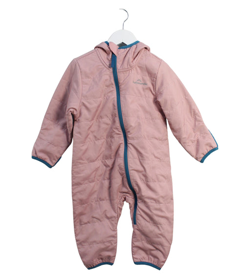 A Pink Long Sleeve Jumpsuits from Kathmandu in size 6-12M for girl. (Front View)