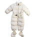 A Ivory Snowsuits from Moncler in size 6-12M for neutral. (Front View)