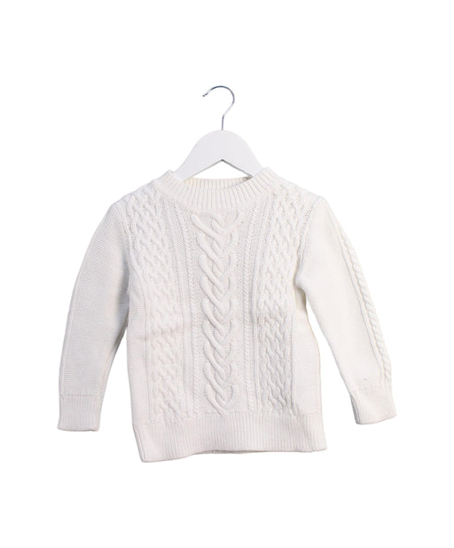 A White Knit Sweaters from Crewcuts in size 3T for girl. (Front View)