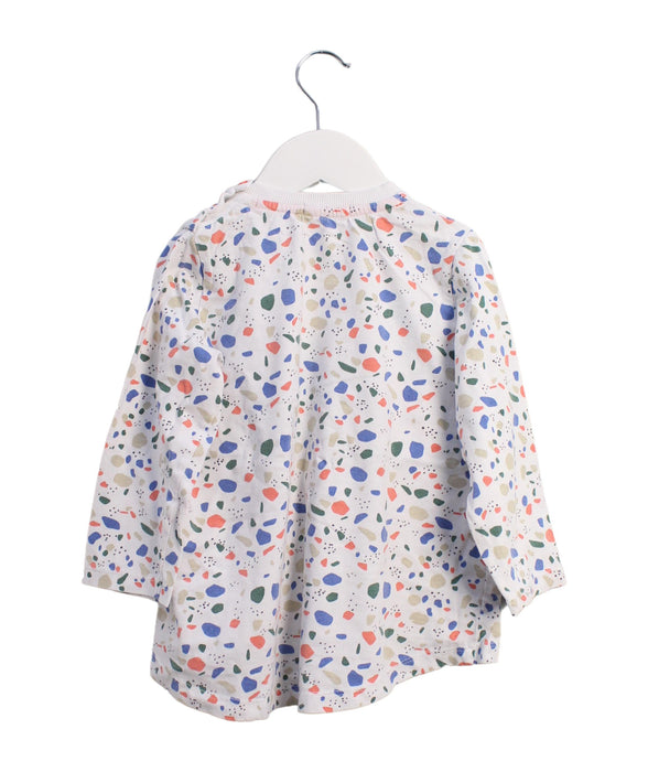 A White Long Sleeve Tops from Indikidual in size 4T for girl. (Back View)