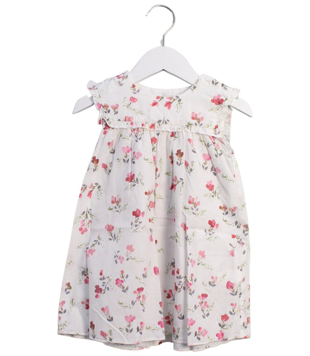 A White Sleeveless Dresses from Cyrillus in size 3T for girl. (Front View)