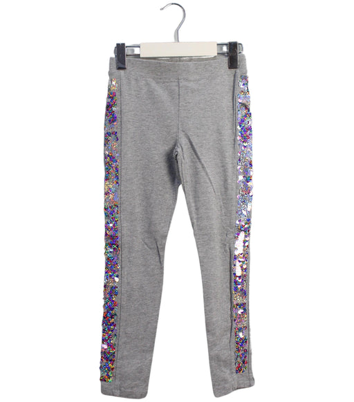 A Grey Leggings from Crewcuts in size 6T for girl. (Front View)