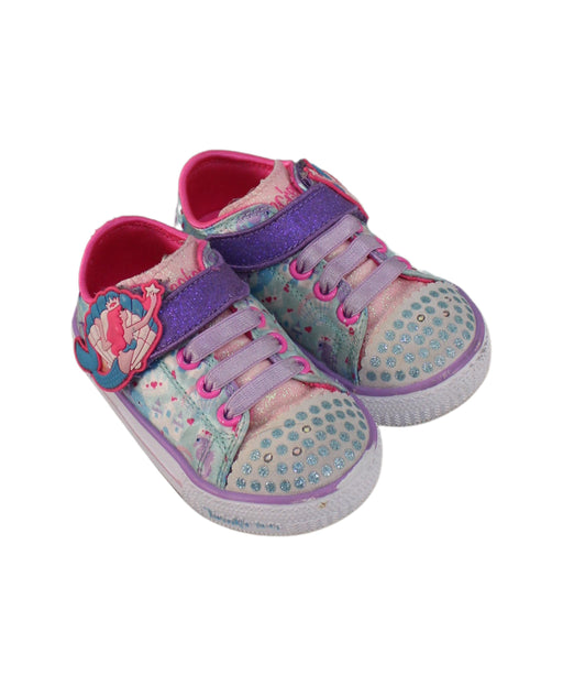 A Blue Sneakers from Skechers in size 18-24M for girl. (Front View)