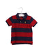 A Red Short Sleeve Polos from Polo Ralph Lauren in size 6-12M for boy. (Front View)